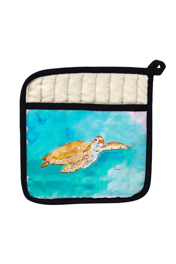 Brown Sea Turtle Pot Holder
