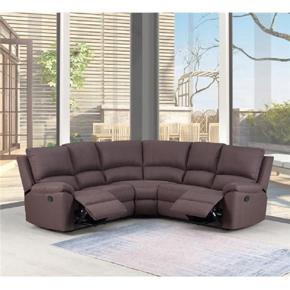 Brown Sectional - 80 x 80 x 39 in.