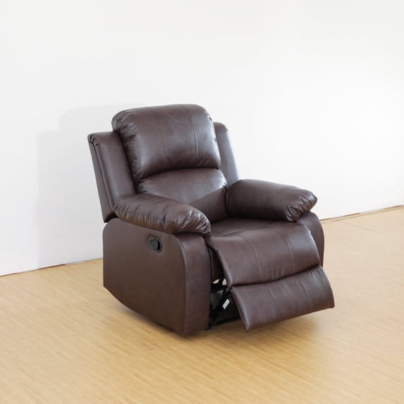 Brown Semi PU & PVC Unit Sofa - Classic Living Room Home Seating