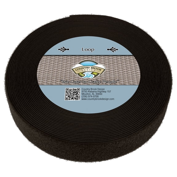 Country Brook Design® Brown Sew On Loop Only (2 inch, 10 yards)
