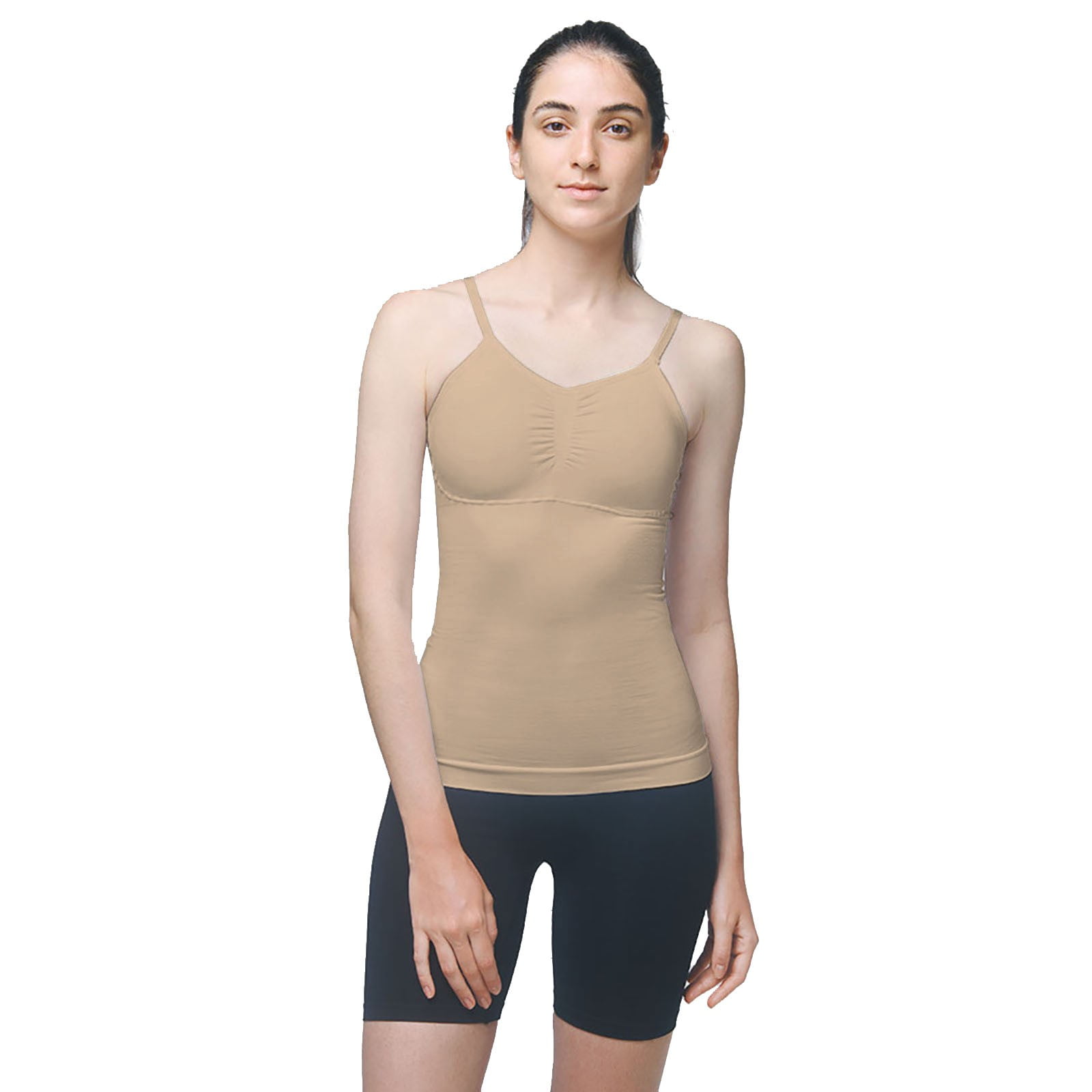 Women's Compression Tank Top - Tummy Control Shapewear Camisole With Seamless Design - View #2