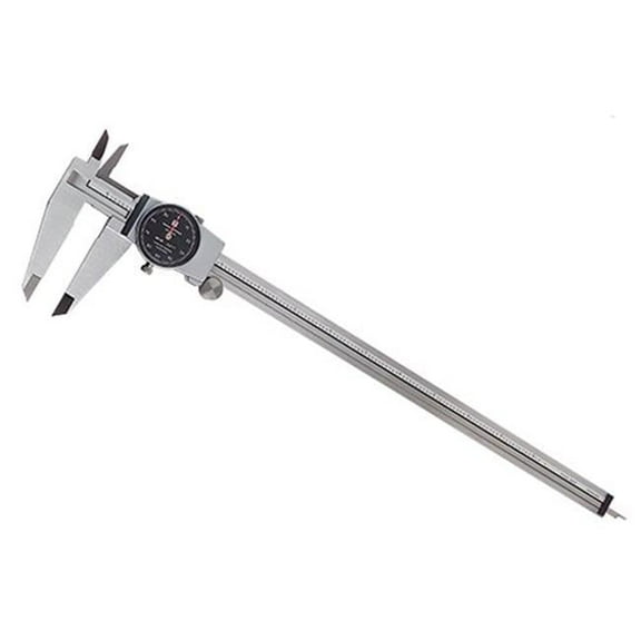 Tesa Brown & Sharpe Dial Caliper,Range 12 In,Jaw 2.5 In 599-579-12-5-1
