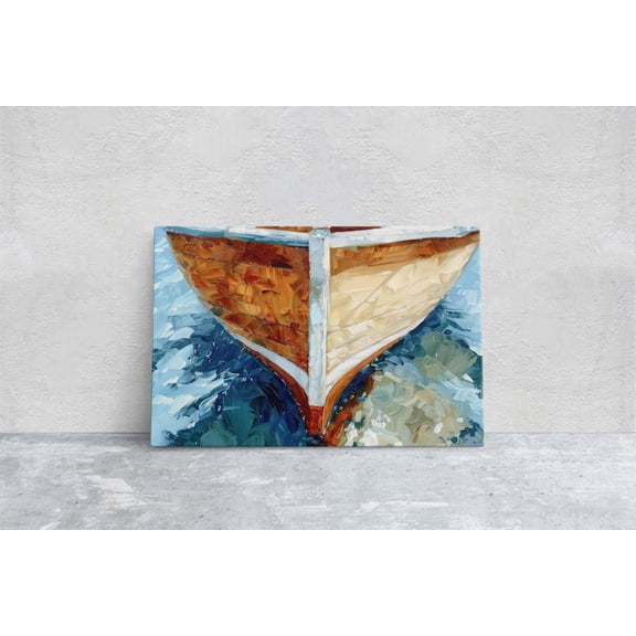 Brown Ship Nautical Sailing Room Accent Portrait Decor Unframed Paper Print