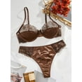 thumbnail image 1 of Brown Silk Lingerie Set, 1 of 5