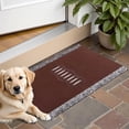 thumbnail image 1 of Brown Silver Football Pattern Door Rugs,Washable Non Slip Door Mats Indoor,Decorative Door Mats,Entry Mat Indoor for Entrance,Bedroom,Kitchen,Bathroom,16"x24", 1 of 6