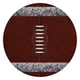 thumbnail image 1 of Brown Silver Football Pattern Round Fitted Tablecloth with Elastic Edge,Dining Table Cover Waterproof,Outdoor Round Tablecloth for Camping,Dining,Indoor and Outdoor, 1 of 7