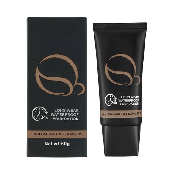 Brown Skin Tone Waterproof Hydrating Foundation, 24 Hours Long Lasting Lightweight Concealer Base for Even & Smooth Complexion