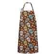 thumbnail image 1 of Brown Skull Marigold Pattern Apron-Garden Aprons for Women with Pockets-Cotton Linen Waterproof Kitchen Cooking Gardening Aprons Adjustable for Kitchen,Cooking,BBQ and Salon 33x27 Inch, 1 of 7