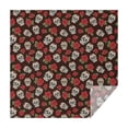 thumbnail image 1 of Brown Skull Rose Pattern Square Tablecloth,Waterproof Square Table Cover,Wipeable Spillproof Washable Table Cover for Home Kitchen Party Decor 60"x60"(152x152cm), 1 of 6