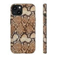 thumbnail image 1 of Brown Snakeskin Print iPhone 15 Case-iPhone-iPhone Case-Animal Print Case, 1 of 2