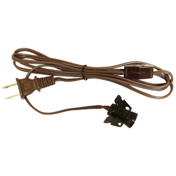 Brown Snap-In Candelabra Socket