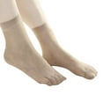 thumbnail image 1 of Brown Socks 10 Pairs Women Ultra Thin Elastic Silk Girl Short Stockings Ankle Low Cut Socks, 1 of 1