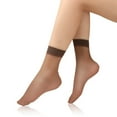 thumbnail image 1 of Brown Socks 10Pairs Sheer Ankle Sock Lady Nylon Socks for Women Ankle High Sock Sheer Stocking, 1 of 4