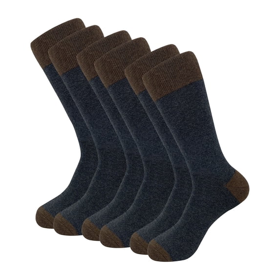 Brown Socks 3 Pairs Of Men's Casual Dri Tech Control Crew Socks Breathable Stockings