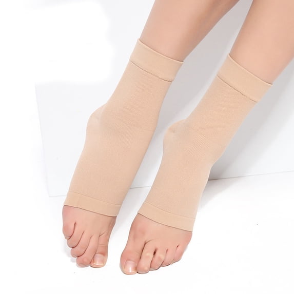 Brown Socks Ankle Sleeve Soft Cushioned Neuropathy Socks Stabilizing Ankle Brace for Maximum Support and Improved Circulation