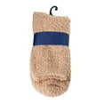 thumbnail image 1 of Brown Socks Autumn Winter Solid Plush Warm Coral Plush Home Socks Carpet Socks Sleep Socks, 1 of 4