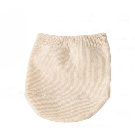 Brown Socks Cotton Half Socks Toe Topper Liner Socks Toe Cover Socks for Lady