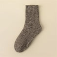 thumbnail image 1 of Brown Socks Socks Women's Thick Hiking Warm Wool Crew 1 Pair Socks, 1 of 4