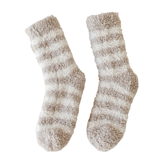 Brown Socks Warm Christmas Fashion Windproof Printing Mid Tube Socks Long Tube Cotton