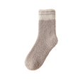 thumbnail image 1 of Brown Socks Warm & Cozy for Women Stocking Stuufers Fuzzy Plush Sleeping Slipper Socks Soft Warm Fabric, 1 of 6
