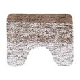 thumbnail image 1 of Brown Soft Absorbent U-Shape Toilet Mat Non-Slip Plush Microfiber Bathroom Rug Machine Washable Cozy, 1 of 7