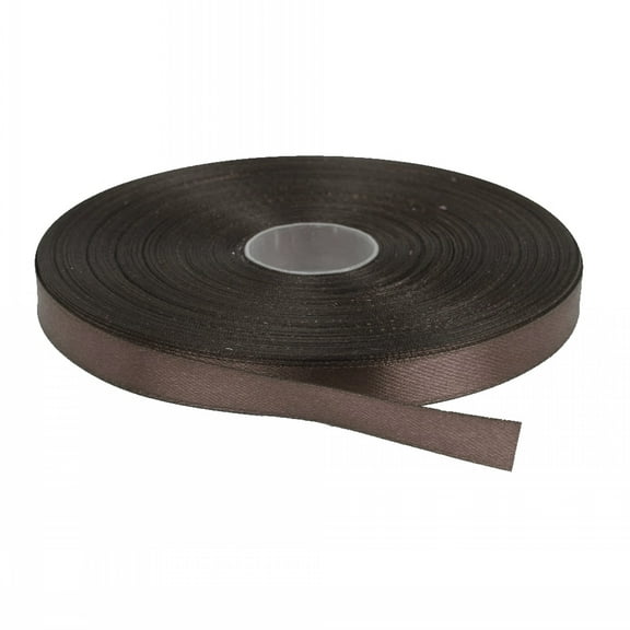 Brown Solid Color 3/8-Inch Straight Edge Ribbon, 100-Yards
