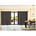 thumbnail image 1 of Brown Solid Print Blackout Kitchen Curtains, 100" x 84", 1 of 3
