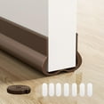 thumbnail image 1 of Brown Soundproof Door Stopper PVC Seal Strips Efficiency Door Bottom Sealing Strips For Noise Reduction & Insulation Brown, 1 of 8