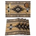 thumbnail image 1 of Brown Southwest Placemats Set of 6, Boho Aztec Ethnic Abstract Geometric Placemats for Dining Table, Place Mats for Kitchen Tabletop, Waterproof Wipeable Dining Table Mats Set, 1 of 9