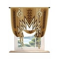 thumbnail image 1 of Brown Southwest Tie Up Curtains for Windows 45 Inch Length Balloon Curtains Kitchen Adjustable Balloon Window Shade Western Rustic Ethnic Mexican Aztec Tie Up Valance Bathroom Curtain Window 52"x45", 1 of 6