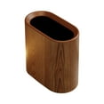 thumbnail image 1 of Brown Space Saving Trash Can with Press Lid, Narrow Design Garbage Bin for Kitchen and Bathroom, 1 of 5
