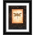 thumbnail image 1 of Brown Spotted Dragonfly 2x Matted 15x18 Black Ornate Framed Art Print by Debra Swartzendruber, 1 of 2
