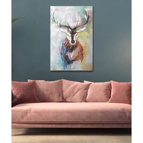 Brown Stag Metal Wall Art