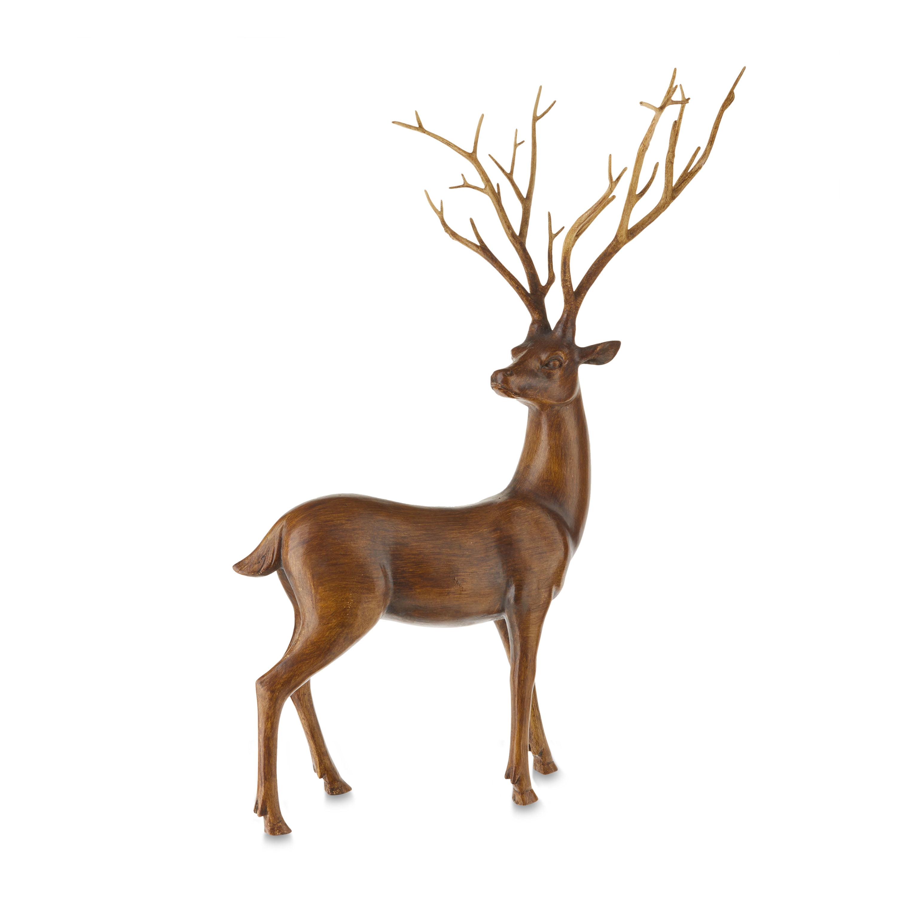 Brown Standing Deer Tabletop Decor, 17.75 in, by Holiday Time - Walmart.com