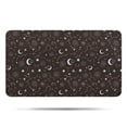 thumbnail image 1 of Brown Star Moon Constellation Pattern Bathroom Rugs Mat,Non Slip Microfiber Bathroom Rug,Rubber Backing,Soft Bathroom Mats for Bathroom Floor,Tub and Shower,17x30in(43x75cm), 1 of 5