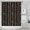 thumbnail image 1 of Brown Star Moon Constellation Pattern Shower Curtain 72"x84" ,Bathroom Decorative Shower Curtains Set with 12 Hooks,Modern Waterproof Washable Shower Curtain, 1 of 6