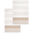 thumbnail image 1 of Brown Stripe Kitchen Dish Towels for Drying Dishes Set of 2, Modern Rustic Horizontal Brown Striped Waffle Weave Microfiber Hand Tea Bathroom Towels Quick Dry & Absorbent Towel 15.7x23.6, 1 of 7