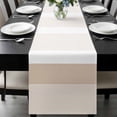 thumbnail image 1 of Brown Stripe Table Runner 108 Inches Long, Modern Rustic Horizontal Brown Striped Kitchen Coffee Dining Table Decoration for Home Party Birthday Wedding Home Decor 13x108 Inches, 1 of 8