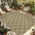 thumbnail image 1 of Brown Stripes Outdoor Rug 6x9 Ft - Reversible Patio Rug Outdoor Camping Rugs, Simple Geometric Modern Monochrome Washable Indoor Outdoor Area Rugs, Non-Slip Outdoor Carpet Runner for Deck/Porch, 1 of 8
