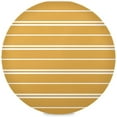 thumbnail image 1 of Brown Stripes Round Placemats Washable Placemats Non-Slip Heat-Resistant Table Place Mats for Dining Kitchen Holiday Party Table 15.4"-1PCS Home Decor, 1 of 7