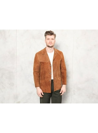 Mens suede store sweater jacket