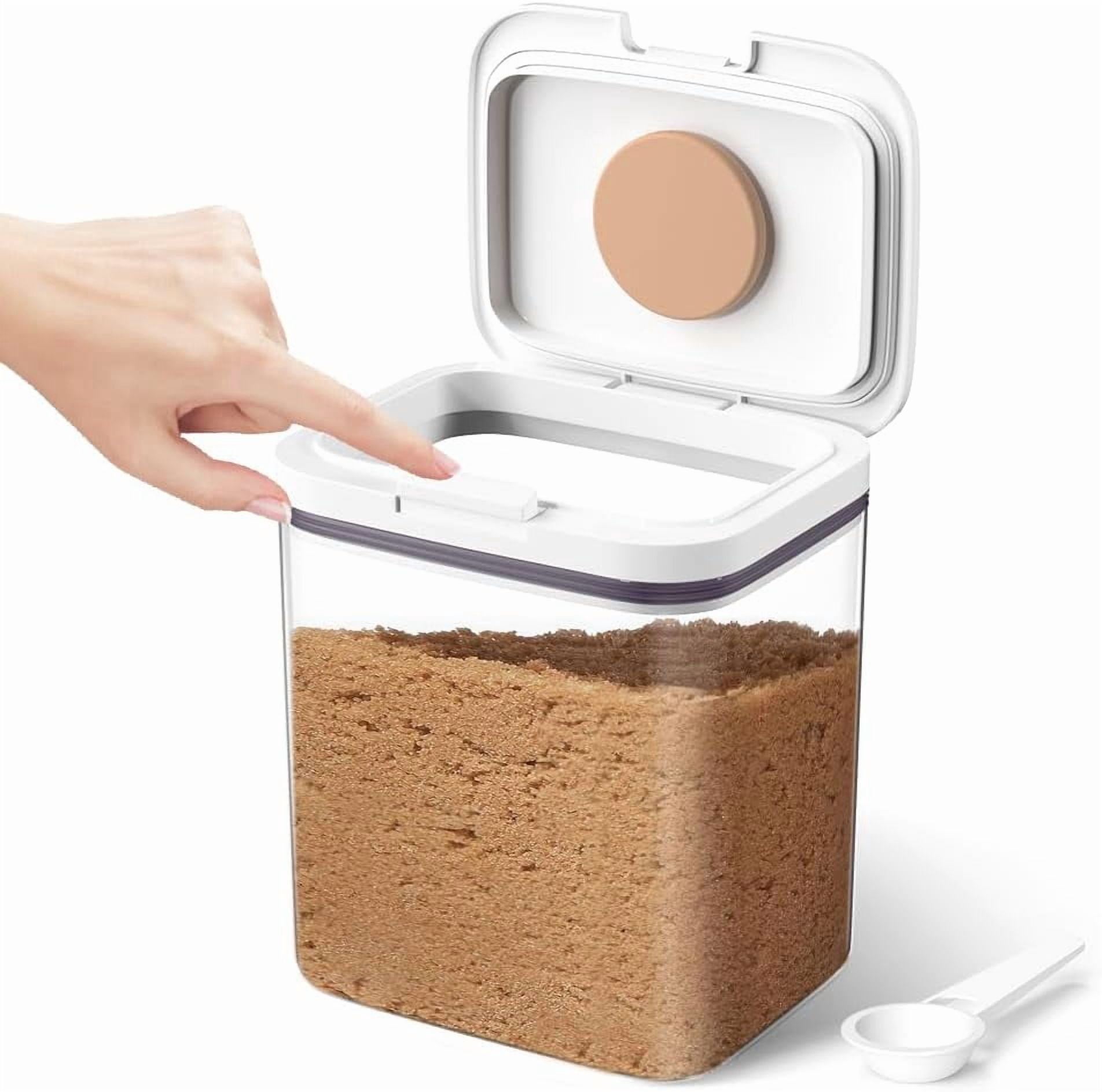Brown Sugar Container Airtight, 2 Quart Brown Sugar Keeper Storage