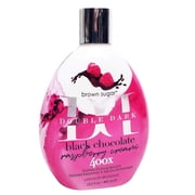 Brown Sugar Double Dark Black Chocolate Raspberry Cream 400X Tanning Lotion 13.5 oz