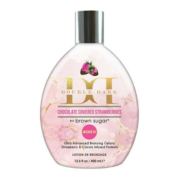 Brown Sugar Double Dark Chocolate Covered Strawberries 400X Tanning Lotion