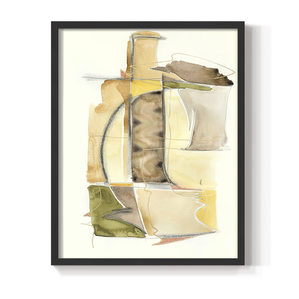 Brown Sugar II Framed Print in Black Solid Wood Framed Print No Nail Hanging