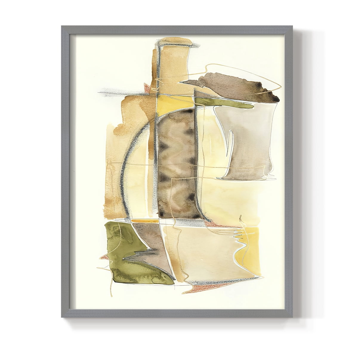 Brown Sugar II Framed Print in Gray Solid Wood Framed Print No Nail Hanging