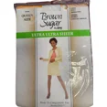 thumbnail image 1 of Brown Sugar Leggs Queen Size Ultra Ultra Sheer Large / White Sandalfoot Panties, 1 of 1