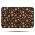 thumbnail image 1 of Brown Sun Moon Cloud Pattern Bathroom Rugs Mat,Non Slip Microfiber Bathroom Rug,Rubber Backing,Soft Bathroom Mats for Bathroom Floor,Tub and Shower,17x27in(43x68cm), 1 of 5