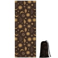 thumbnail image 1 of Brown Sun Moon Cloud Pattern Hot Yoga Mat Towel Non Slip for Hot Yoga - Quick-Drying Yoga Mat Cover with 4 Corner Pockets with Travel Bag - Hot Yoga Towel Non Slip Grip Moisture Wicking Sweat 70"x26", 1 of 6