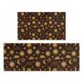 thumbnail image 1 of Brown Sun Moon Cloud Pattern Kitchen Rugs Sets Of 2,Anti Fatigue Kitchen Mat Rugs Non Slip Washable,Decorative Kitchen Floor Mats for Kitchen,Sink,Laundry,17"x30"+17"x47", 1 of 7